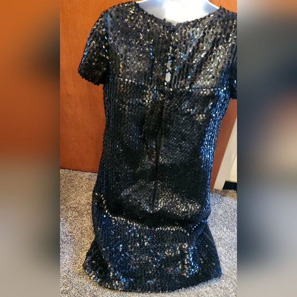 Jr. Theme New York vintage STUNNING sequin little black dress szM - Picture 5 of 11